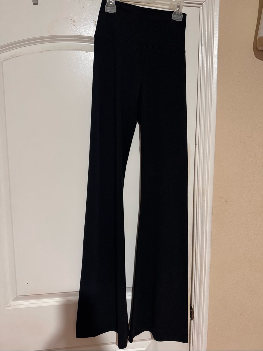 Black Women's High-Waist Flared Leggings